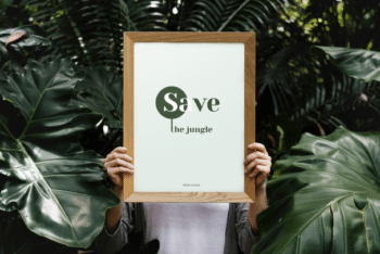 Photorealistic Frame Mockup – Available in PSD Format