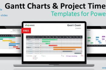 Free Gantt Chart Diagram Powerpoint Template