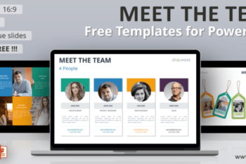 Free Team Profile Page Powerpoint Template