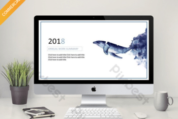 Free Blue Whale Slides Powerpoint Template