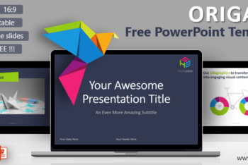 Free Origami Lessons Concept Powerpoint Template
