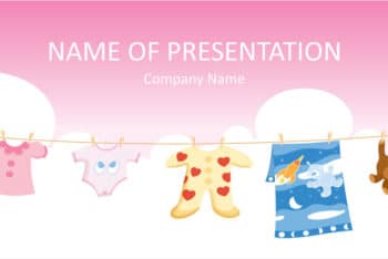 Free Baby Clothes Concept Powerpoint Template