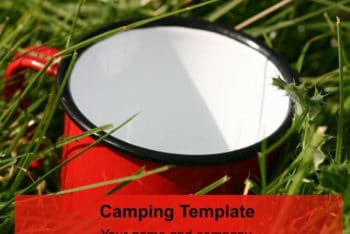 Free Camping Gear Concept Powerpoint Template