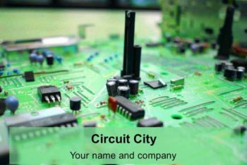 Free Circuit City Concept Powerpoint Template