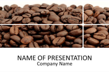 Free Coffee Bean Promotion Powerpoint Template