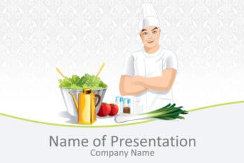 Free Male Chef Art Powerpoint Template