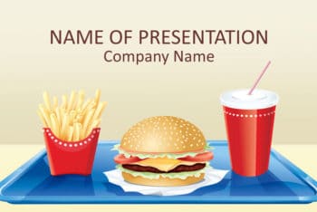 Free Fast Food Art Powerpoint Template