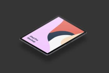 Design Beautiful iPad Pro Isometric Presentations with This Free PSD Mockup