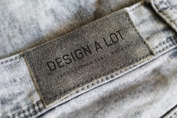 Jeans Label PSD Mockup for Free