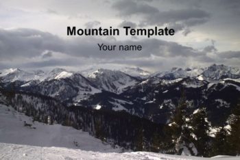 Free Glorious Mountain View Powerpoint Template