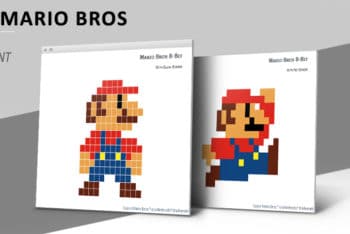 Free Pixel Mario Art Powerpoint Template