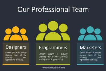 Free Professional Team Slides Powerpoint Template