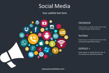 Free Social Media Concept Powerpoint Template
