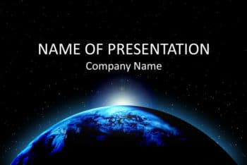 Free Space Graphics Slides Powerpoint Template