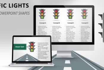 Free Traffic Lights Slides Powerpoint Template