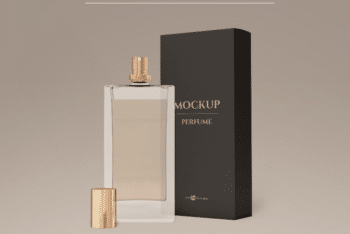Elegant Perfume Bottle PSD Mockup Available for Free