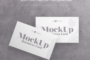 Easy-to-edit Business Card PSD Mockup – Available for Free