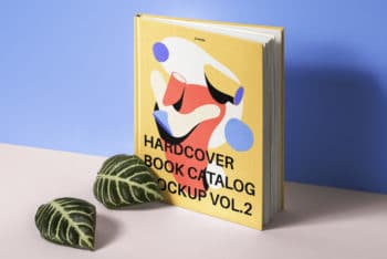 Hardcover Book Catalog PSD Mockup for Free