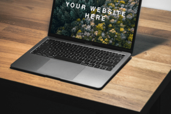 Free MacBook Air PSD Mockup – Available in High Resolution