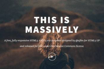 Massively – Responsive HTML Website Template for Free