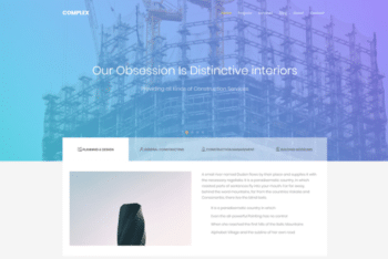 Complex – Free Bootstrap Construction Template Download