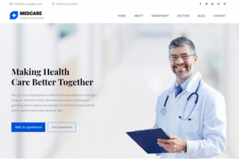 Download Medcare – Free Medical Website Template