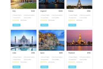 Download TourNest – HTML Template for Travel Website for Free