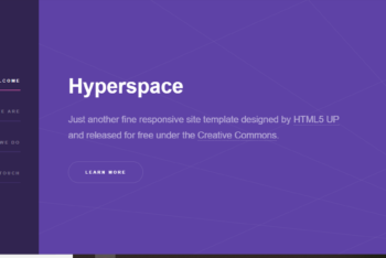 Hyperspace – Free Responsive Site Template