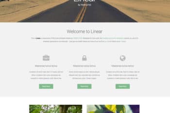 Minimal Linear – Responsive Template for Free