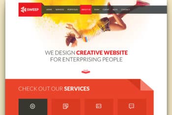Sweep – Free Business Website Template Built with Bootstrap 3