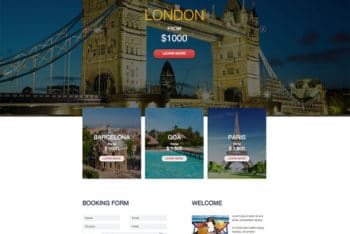Travel Agency Website HTML Template Available with Responsive & Simple Layout