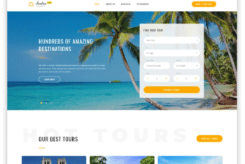 Free Responsive HTML Template for Travel Websites
