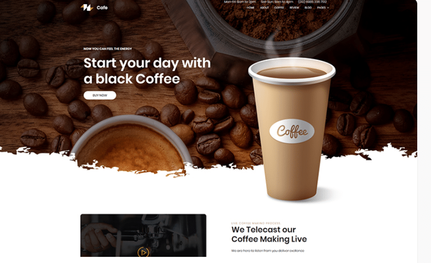 Coffee - Coffee Shop Website Template