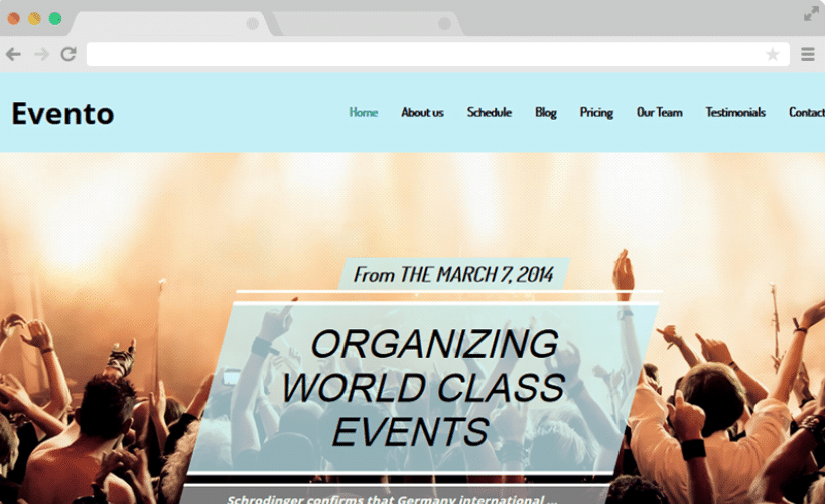 Evento - event website template