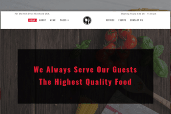 Foodque – Free Restaurant Website Template