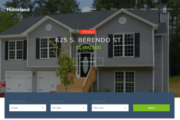 Homeland – Bootstrap 4 HTML5 Real Estate Website Template