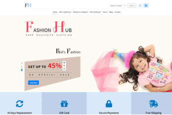 Fashion Hub – An Ecommerce Website Template for Ecommerce Fashion Company