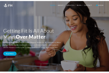 Fitness Health – An HTML Fitness Website Template for Free