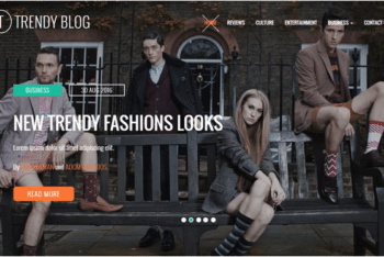 Trendy Blog HTML Template for Lifestyle & Fashion Blogs