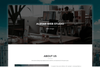 Alstar – Simple Portfolio Website Template with Parallax