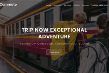 Commute – Travel Category Website Template