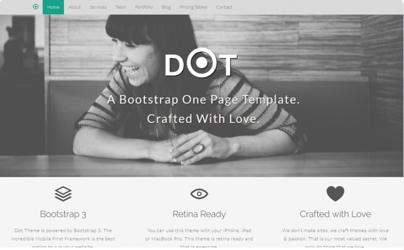 Dot - simple portfolio website template
