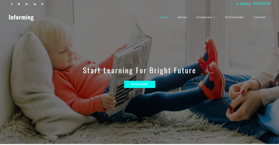 Informing - Education Web Template
