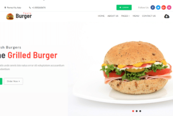 Tasty Burger – Restaurant Category Bootstrap Web Template