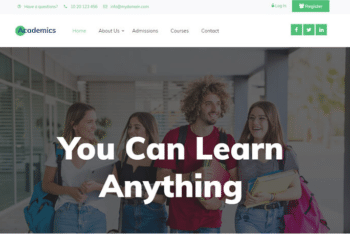 Academics – Free Bootstrap Education Website HTML Template