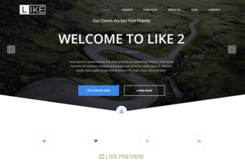 Like – Free Bootstrap Business Website Template