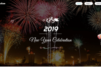 New Year Celebration HTML Template for Free