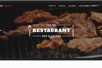 TheGrill – Free Restaurant-themed Website Template