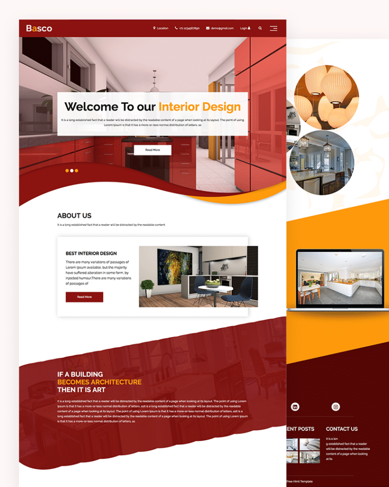 Basco – interior design HTML template