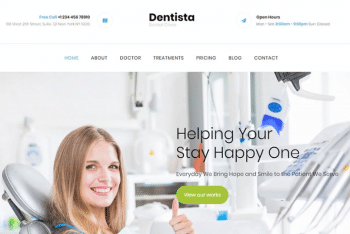 Dentista – Dental Website HTML Template